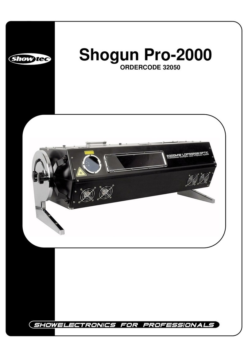 Show Tec Shogun Pro-2000 Manuel utilisateur