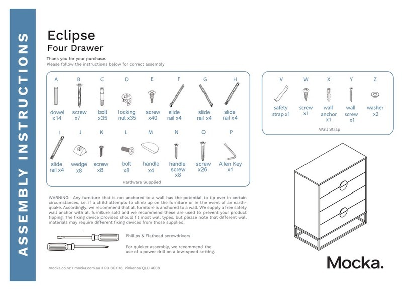 Mocka Eclipse Four Drawer Manuel utilisateur