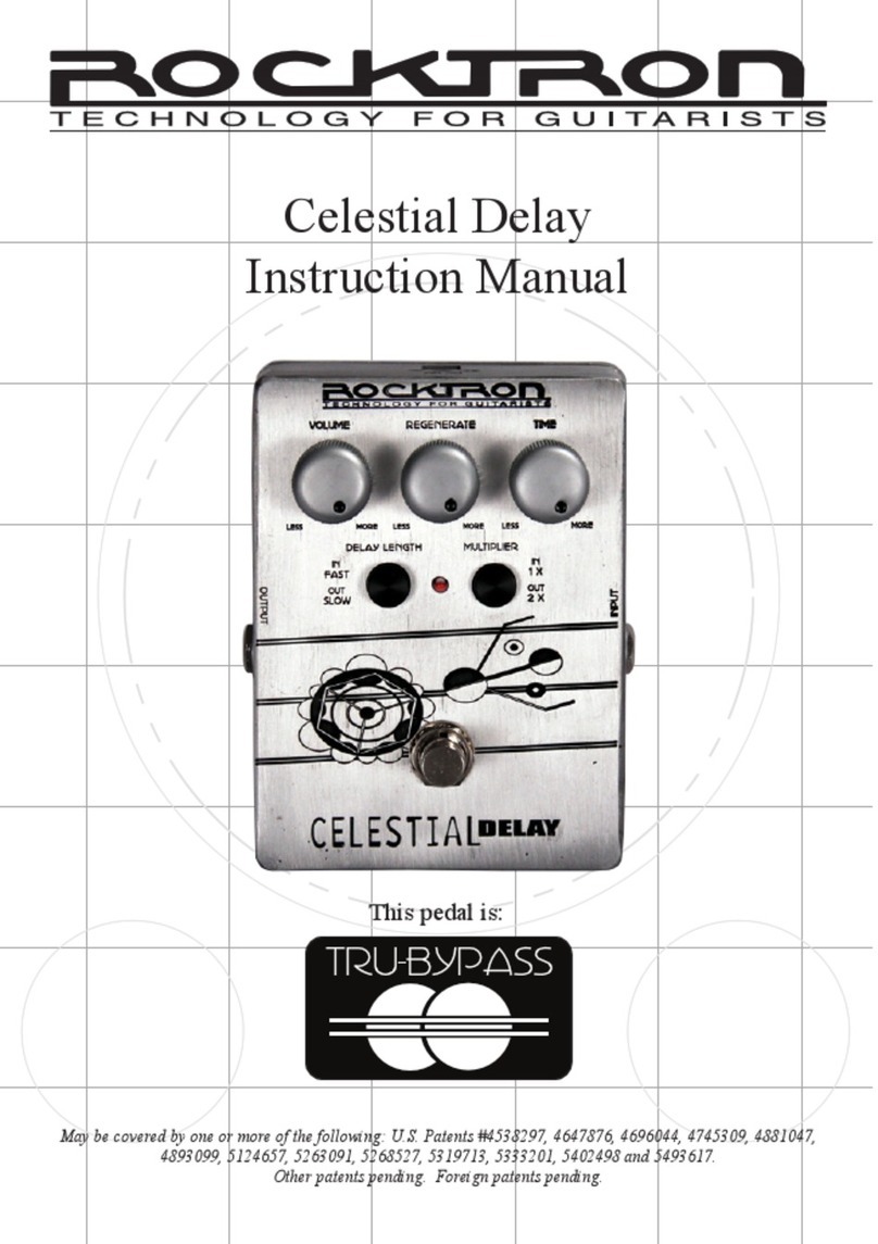 Rocktron Celestial Delay Manuel utilisateur