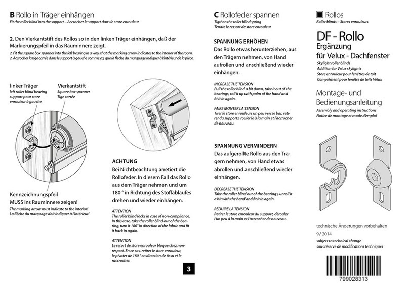 Rollos DF-Rollo Manuel utilisateur