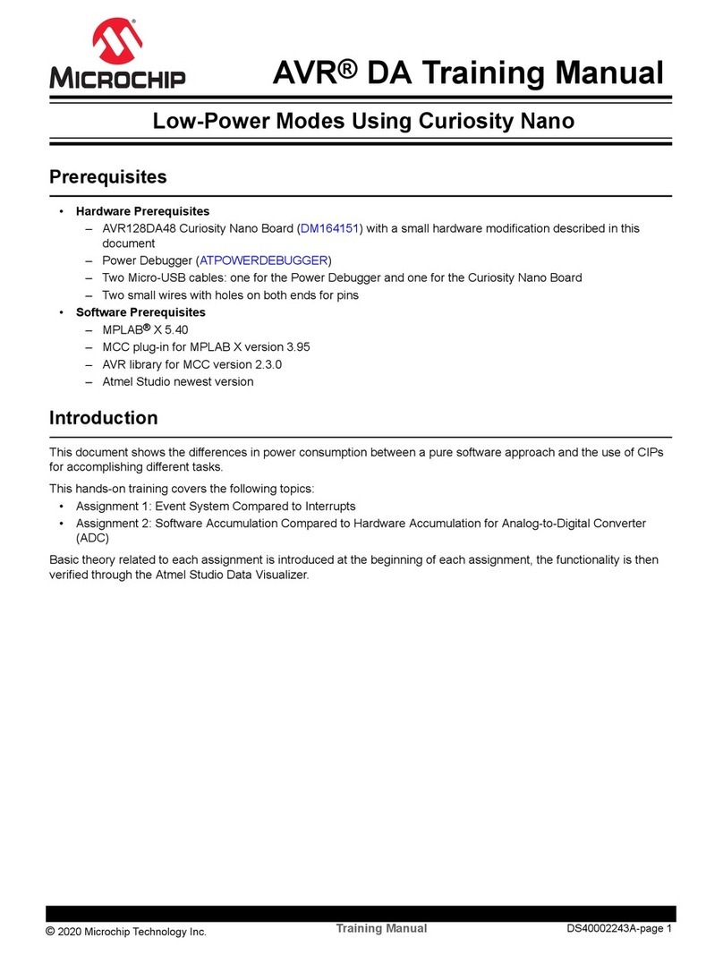 Microchip Technology AVR128DA48 Curiosity Nano Guide d'installation