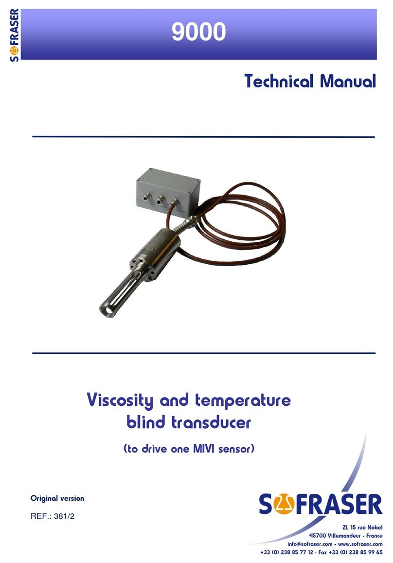 Sofraser 9000 Manuel utilisateur