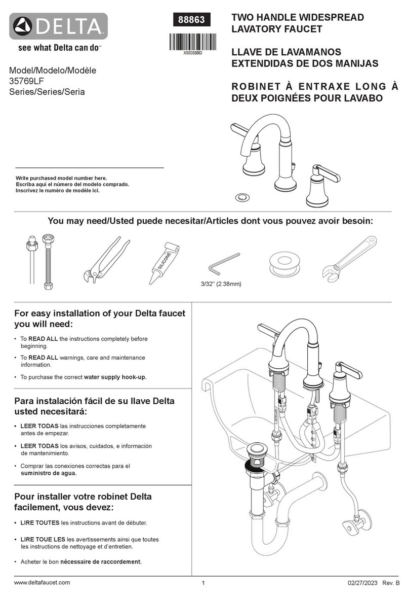 Delta 35769LF Manuel utilisateur Delta 35769LF Manuel utilisateur