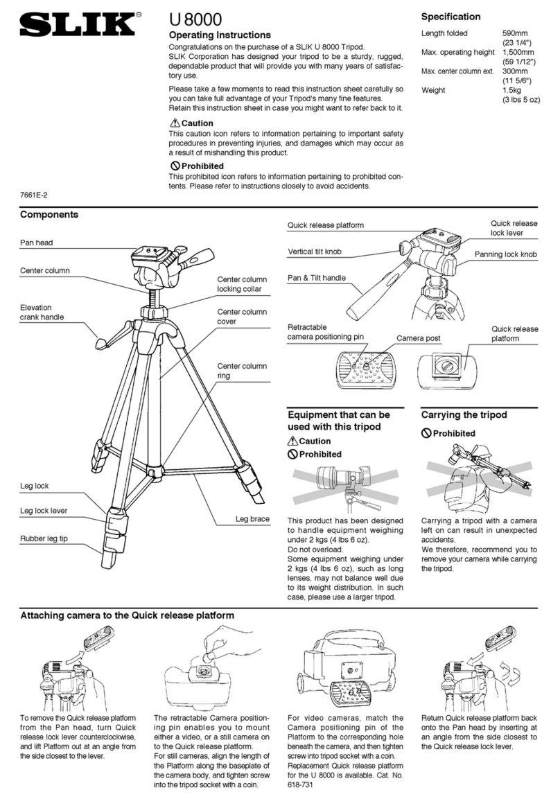 SLIK U 8000 Manuel utilisateur