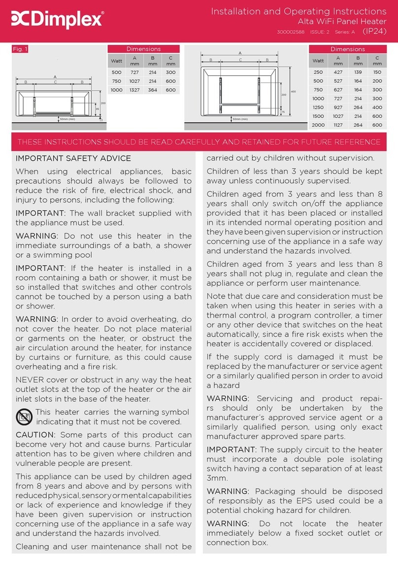 Dimplex DTD2R05 Manuel utilisateur