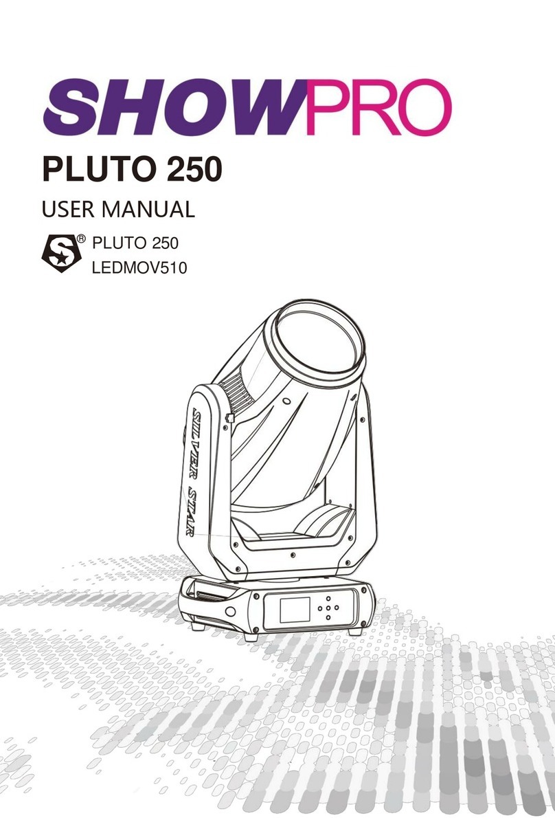ShowPro PLUTO 250 Manuel utilisateur