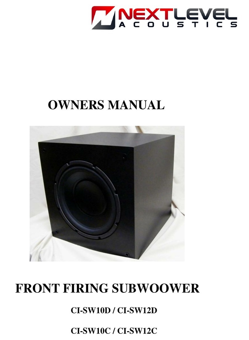 Next Level CI-SW10D Manuel utilisateur Next Level CI-SW10D Manuel utilisateur