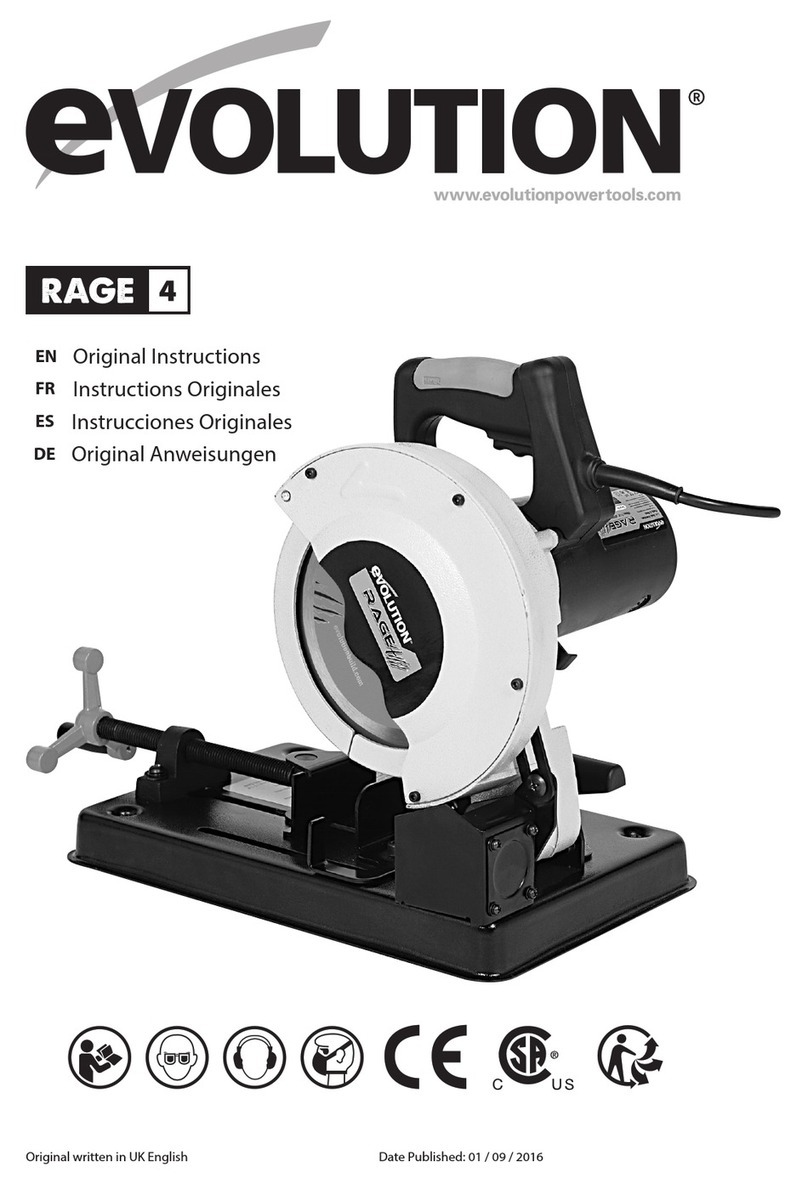 Evolution Rage 4 ADVAN-SAW Manuel utilisateur Evolution Rage 4 ADVAN-SAW Manuel utilisateur