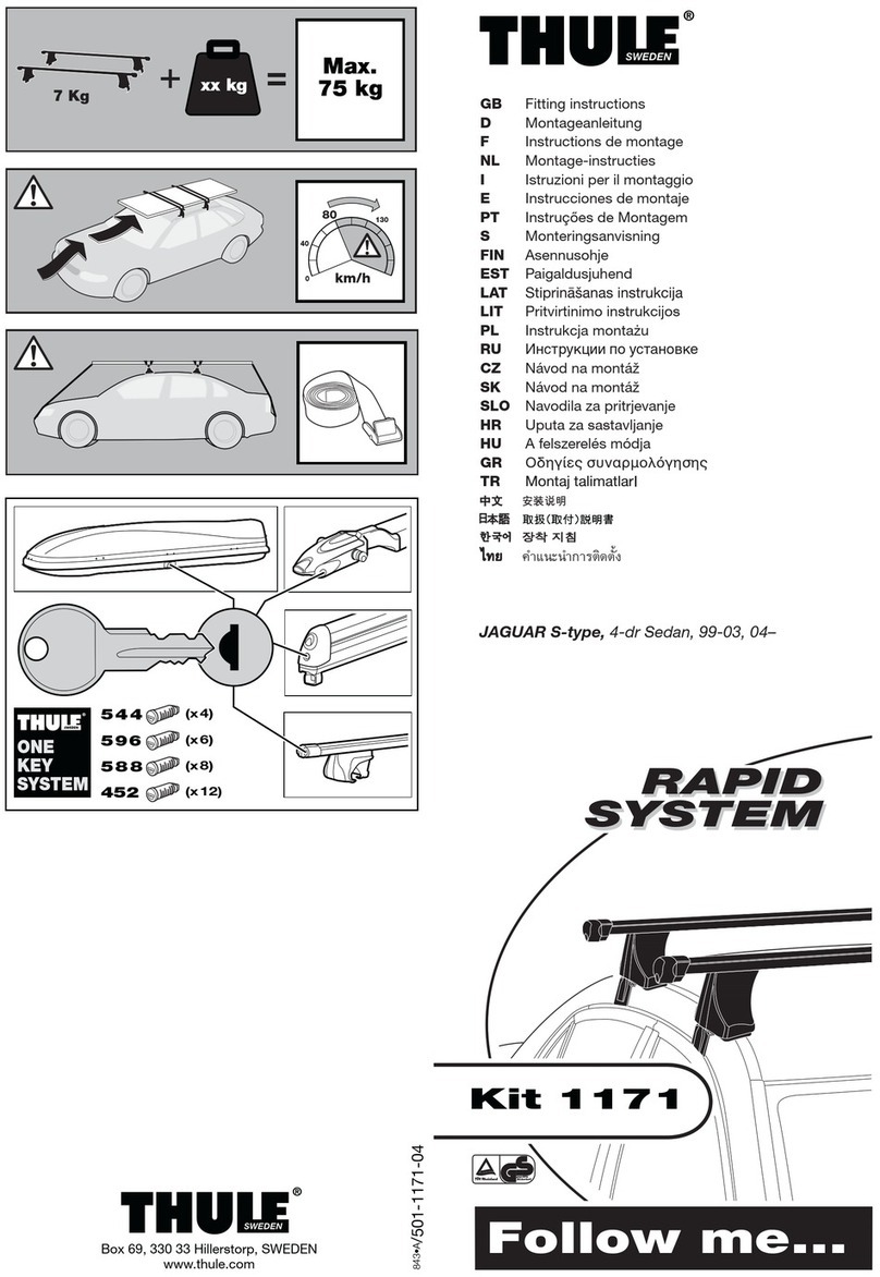 Thule 1171 Manuel utilisateur Thule 1171 Manuel utilisateur