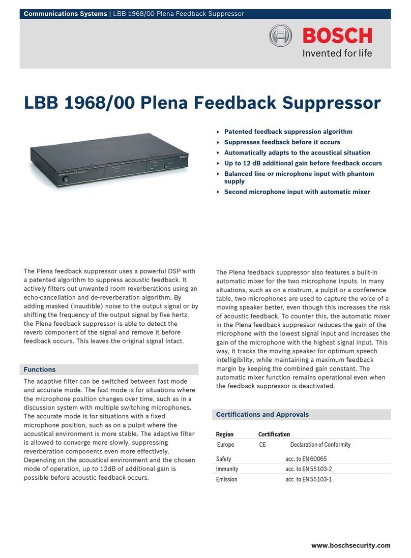 Bosch LBB 1968/00 Manuel utilisateur