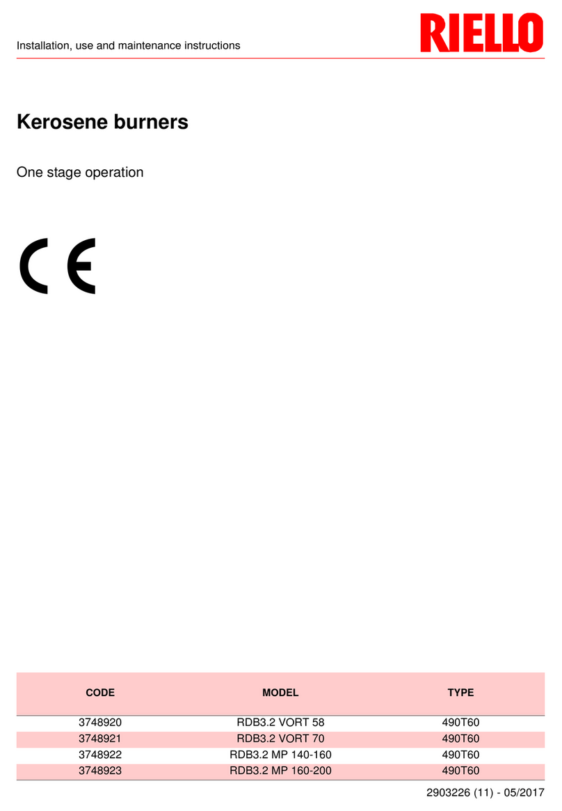 Riello RDB3.2 VORT 58 Guide de démarrage rapide