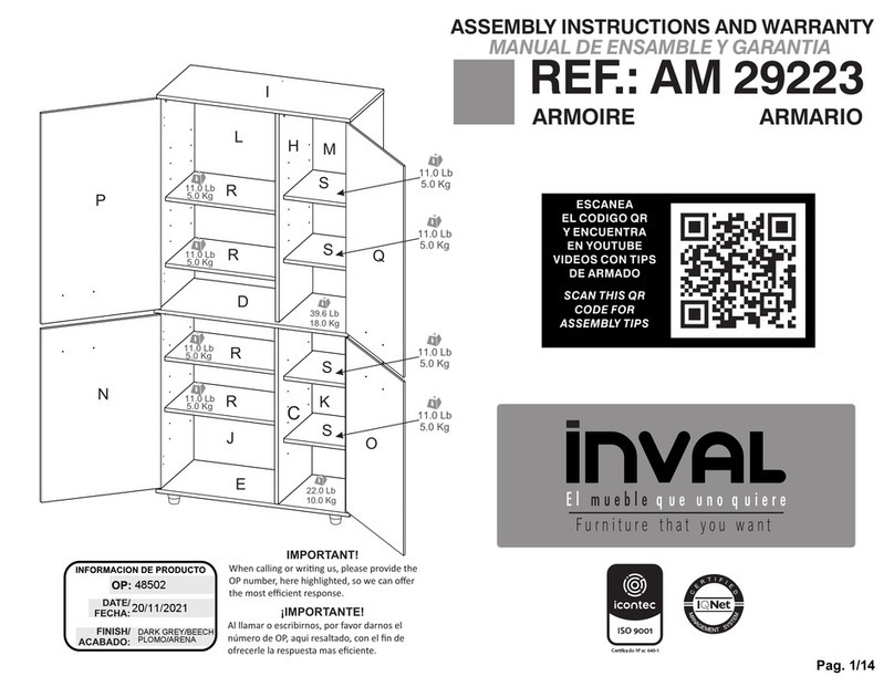 Inval AM 29223 Guide d'installation