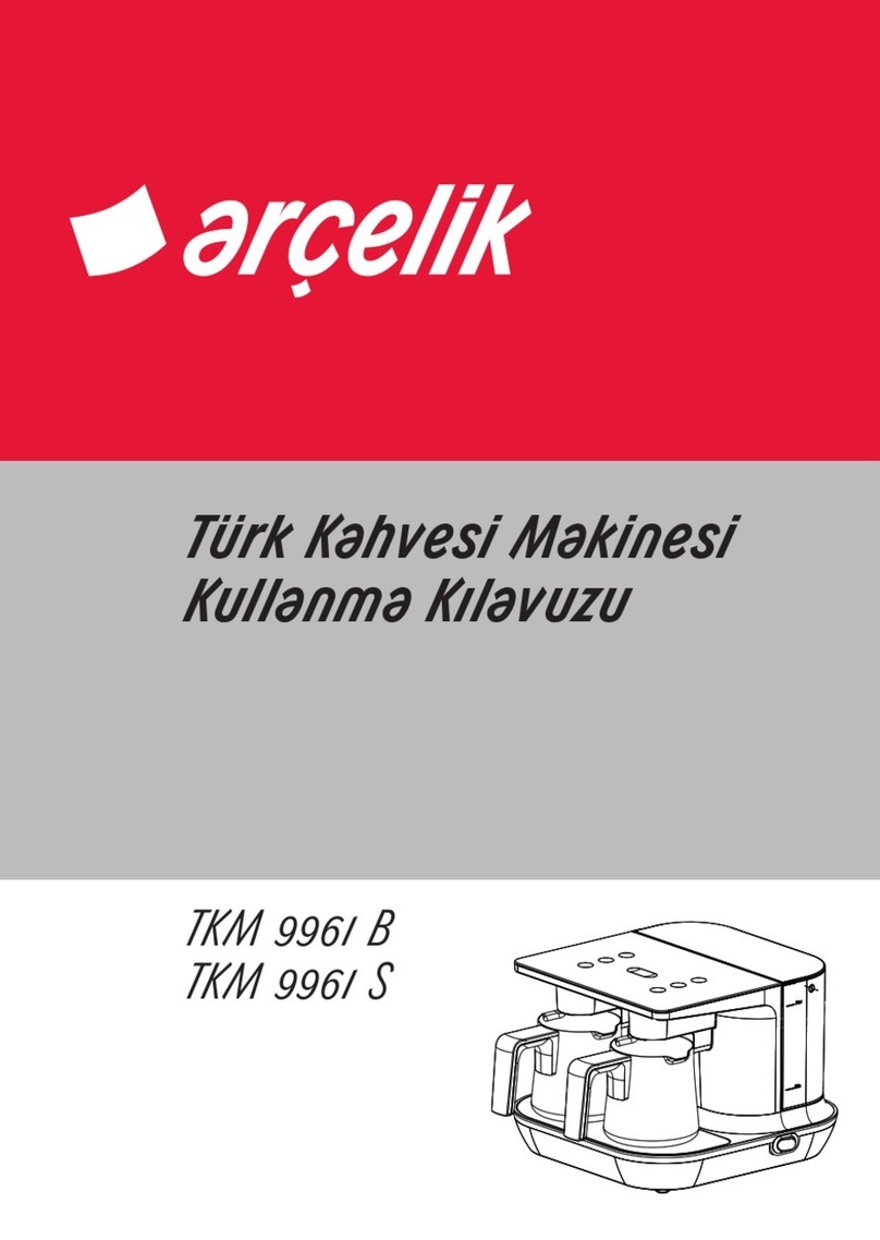 arcelik TKM 9961 B Manuel utilisateur arcelik TKM 9961 B Manuel utilisateur