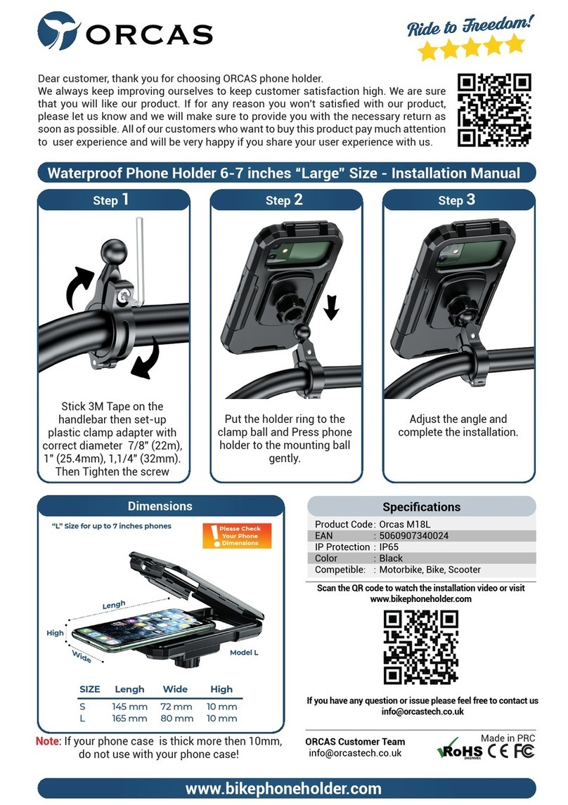 ORCAS M18L Manuel utilisateur