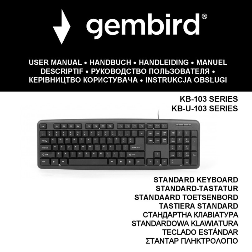 Gembird KB-103 Series Manuel utilisateur