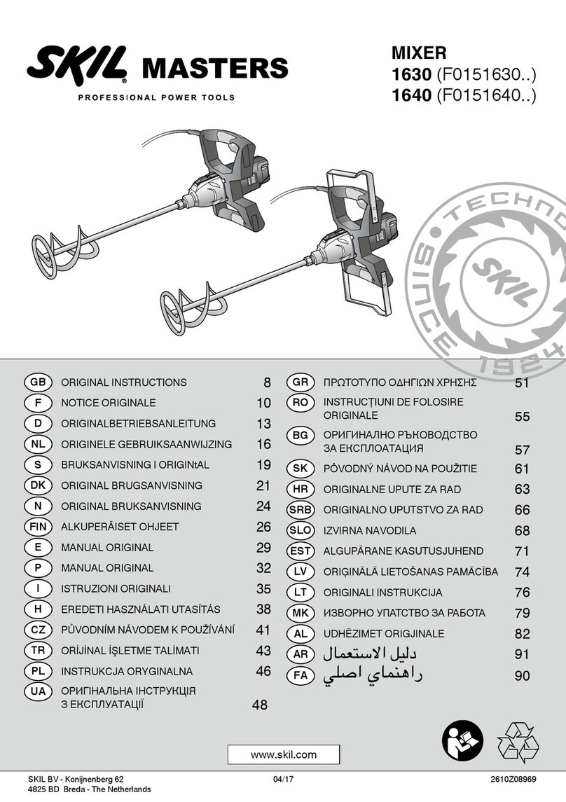 SKIL MASTERS 1630 Manuel utilisateur