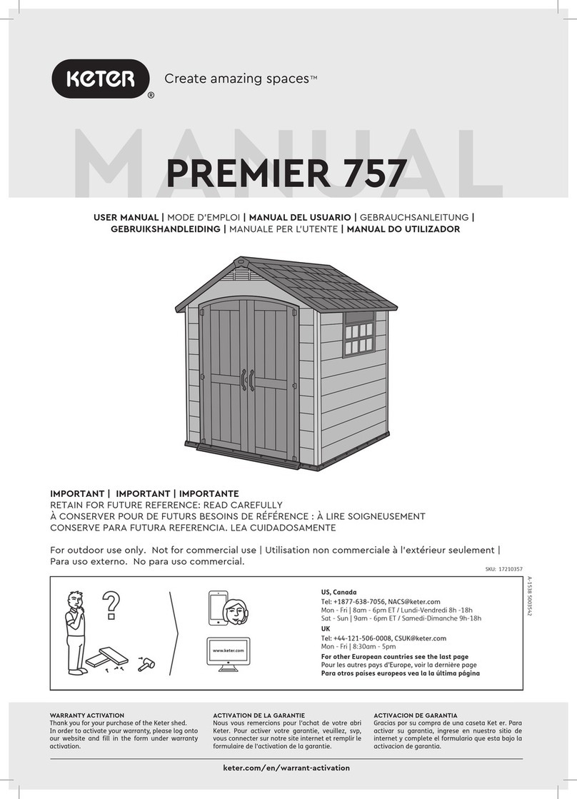 Keter PREMIER 757 Manuel utilisateur