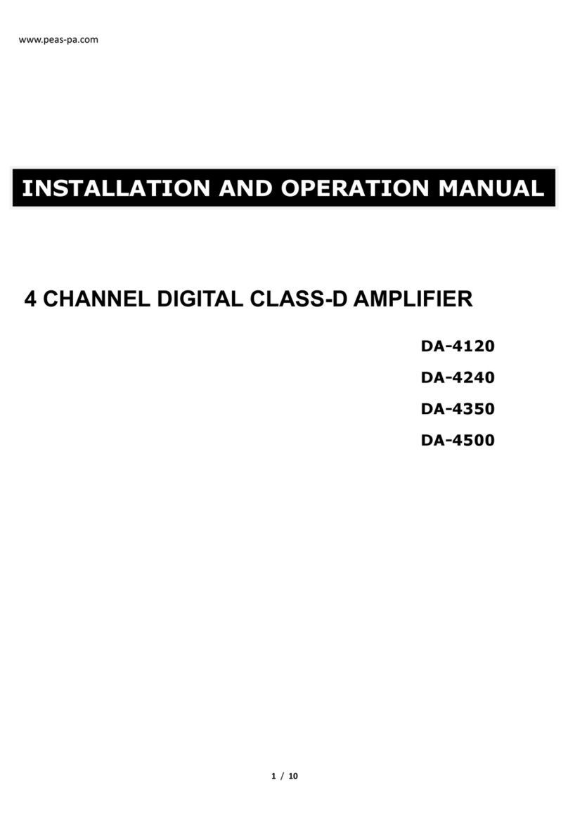 PEAS DA-4120 Manuel utilisateur