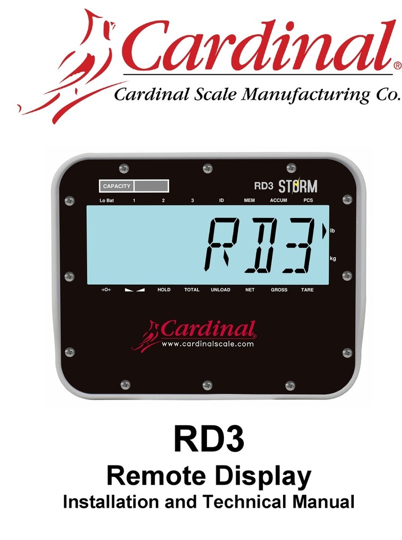 Cardinal RD3 Manuel utilisateur