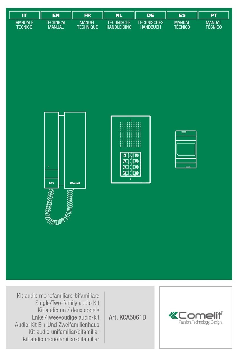 Comelit KCA5061B Manuel utilisateur