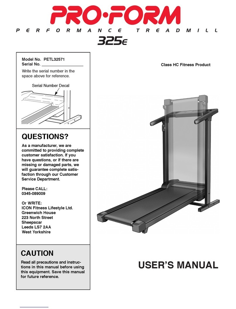Pro-Form 325E Manuel utilisateur