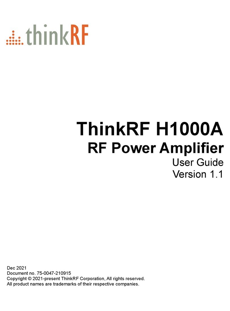 ThinkRF H1000A Manuel utilisateur