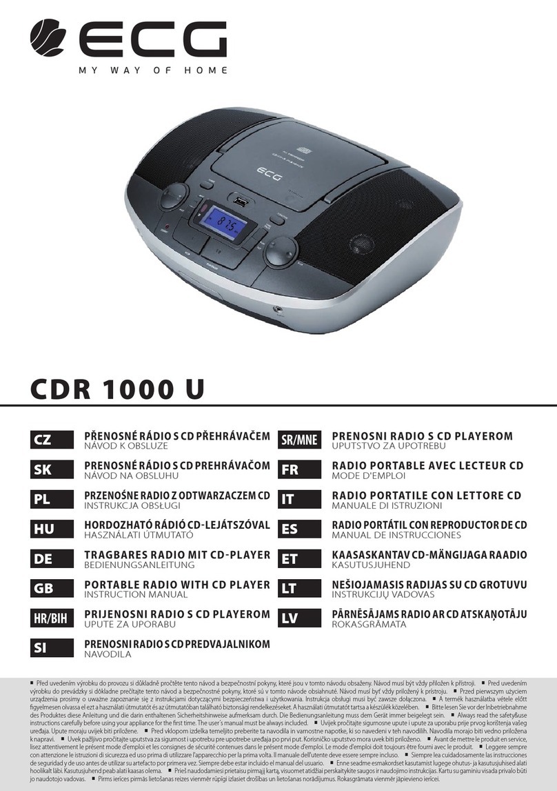 ECG CDR 1000 U Manuel utilisateur