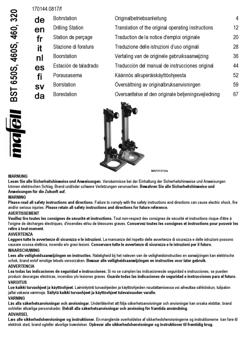 Mafell BST 650S Guide rapide