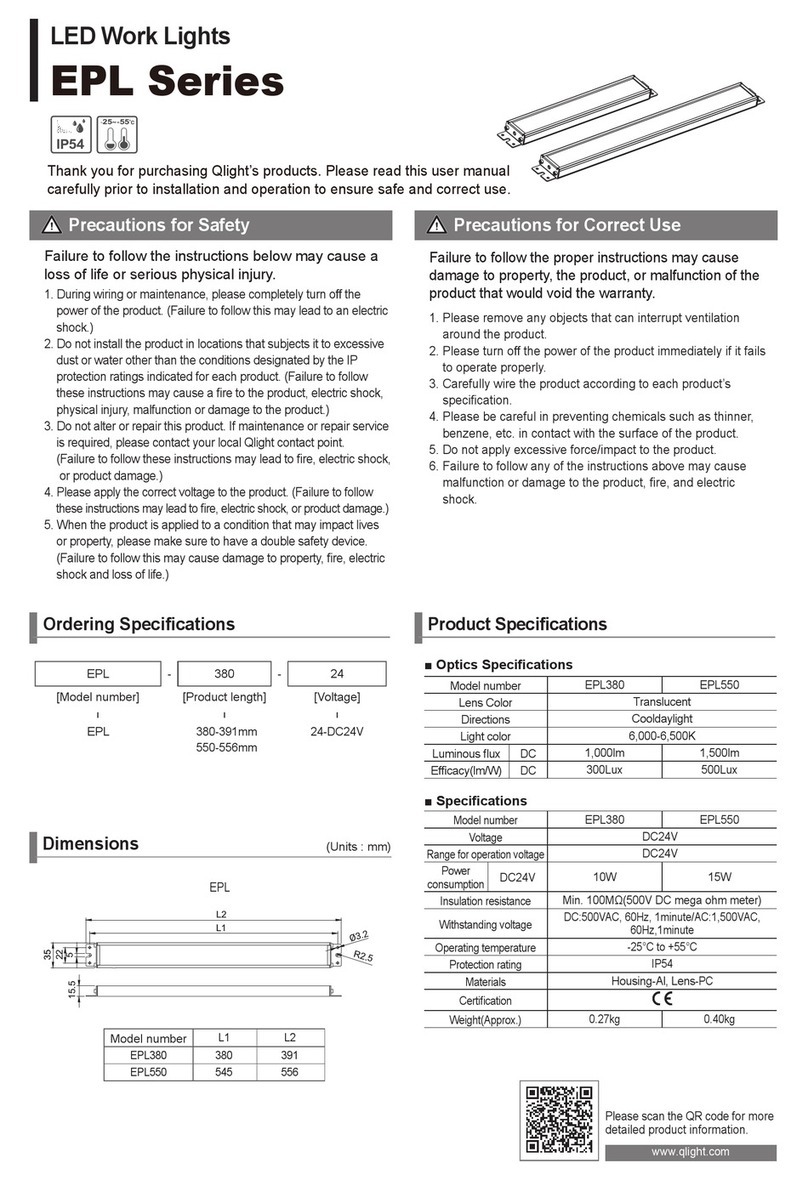 Qlightec EPL Series Manuel utilisateur
