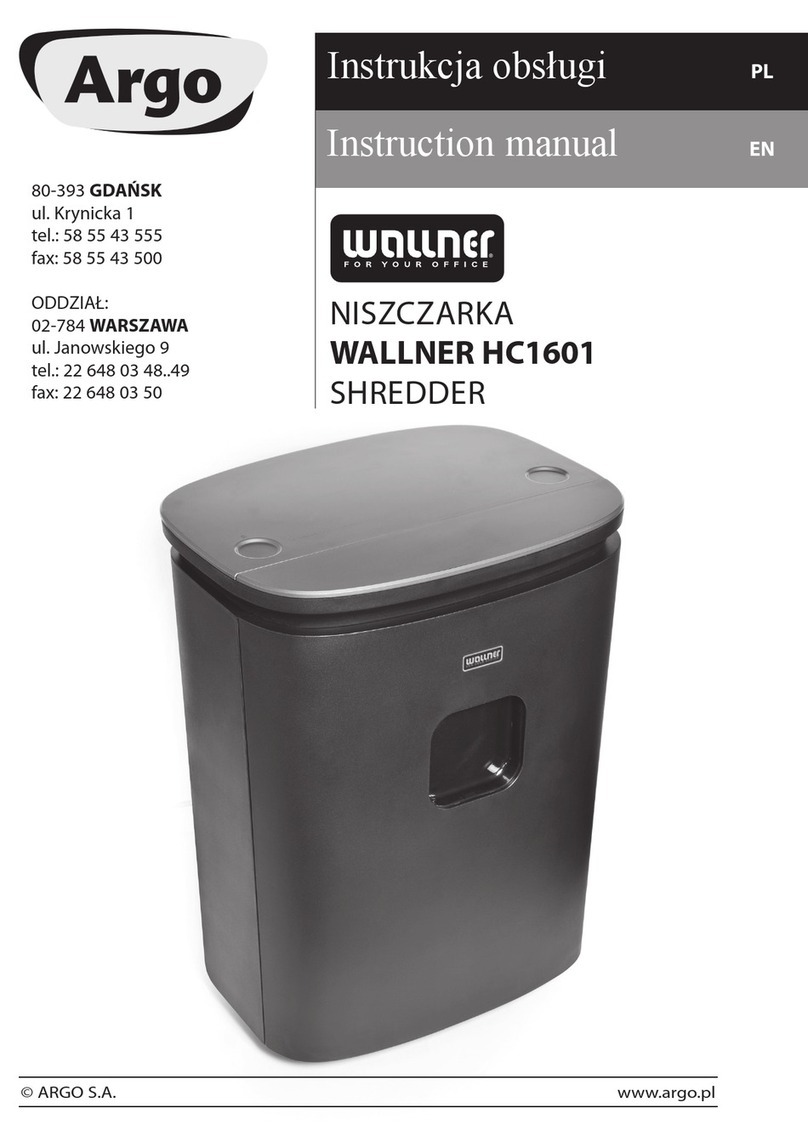 Argo WALLNER HC1601 Manuel utilisateur