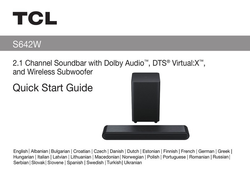 TCL S642W Manuel utilisateur