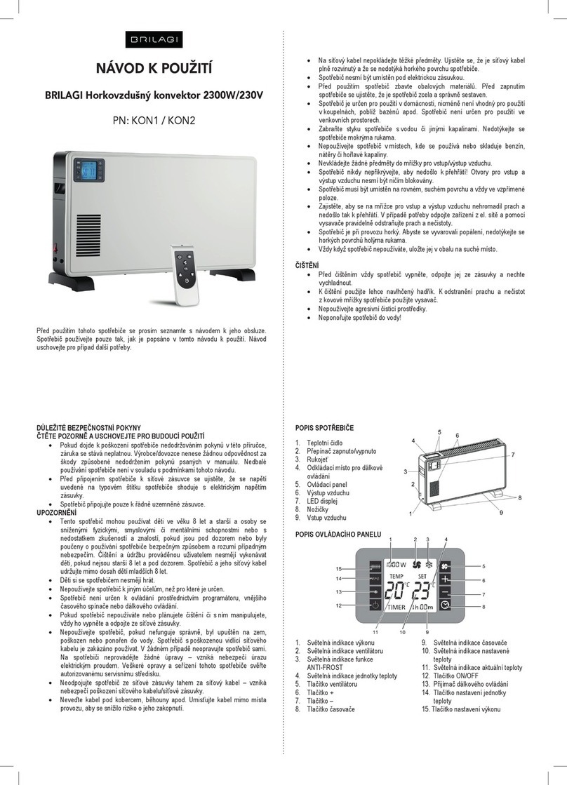 BRILAGI KON1 Manuel utilisateur