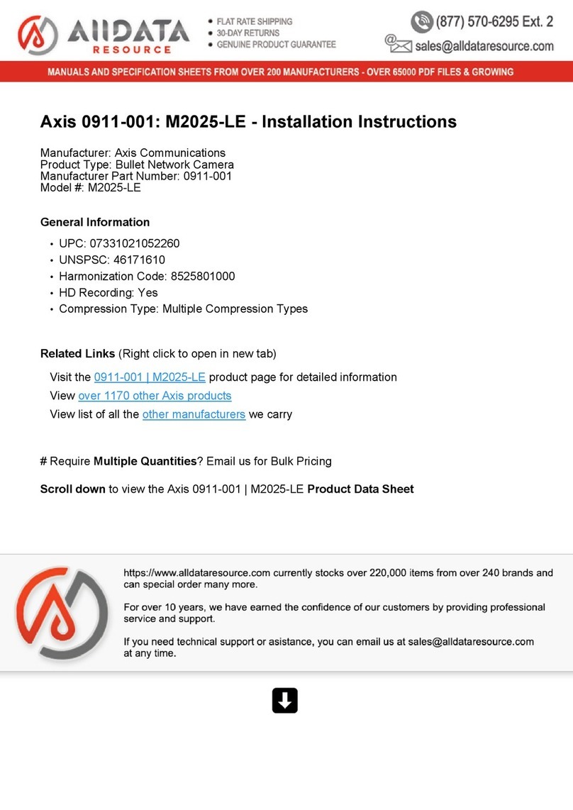 Axis M2025-LE Manuel utilisateur