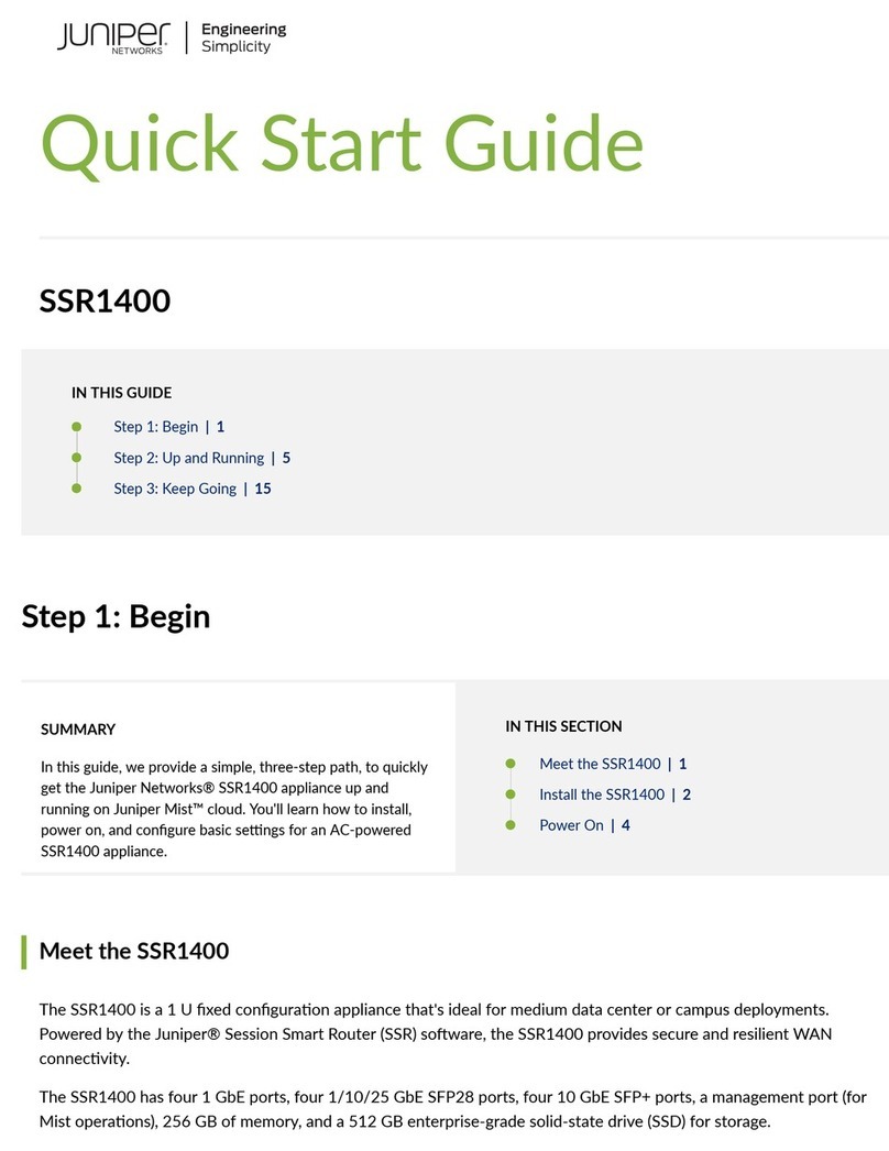 Juniper SSR1400 Manuel utilisateur