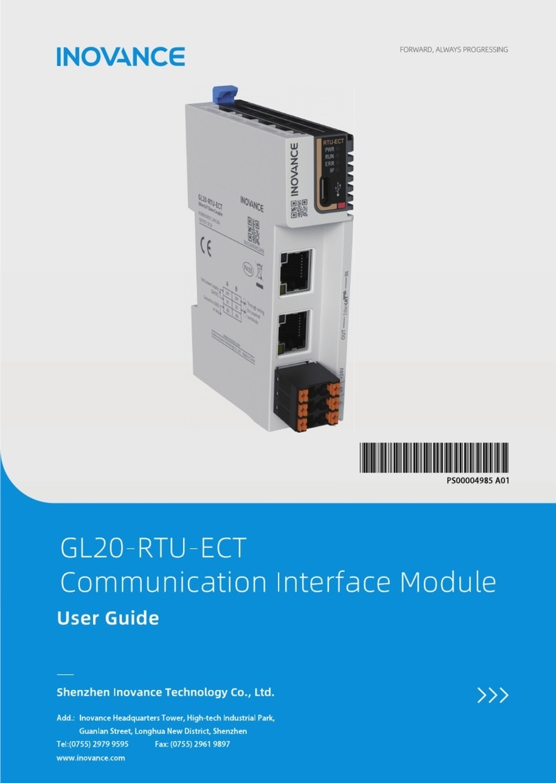 Inovance GL20-RTU-ECT Manuel utilisateur