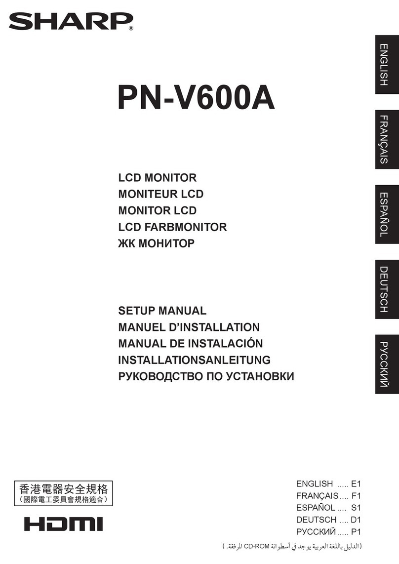Sharp PN-V600A Guide de l'utilisateur