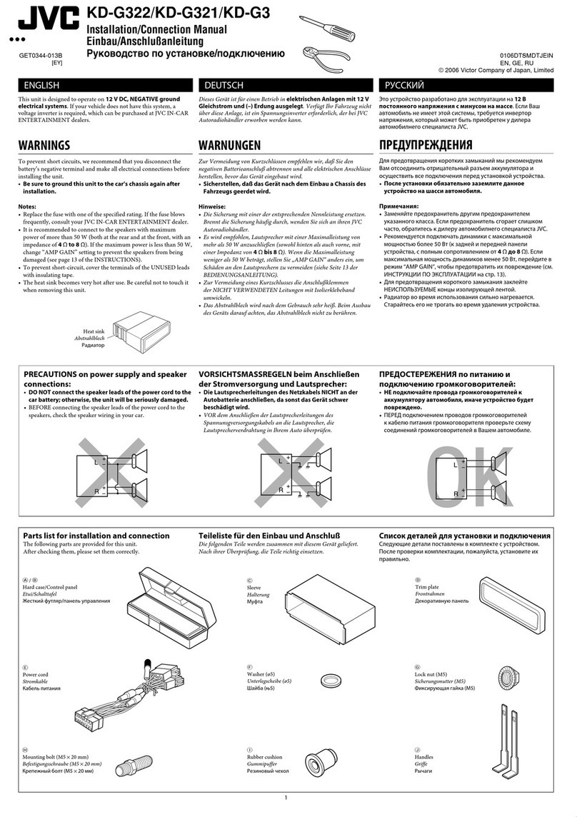 JVC KD-G322 Mode d’emploi