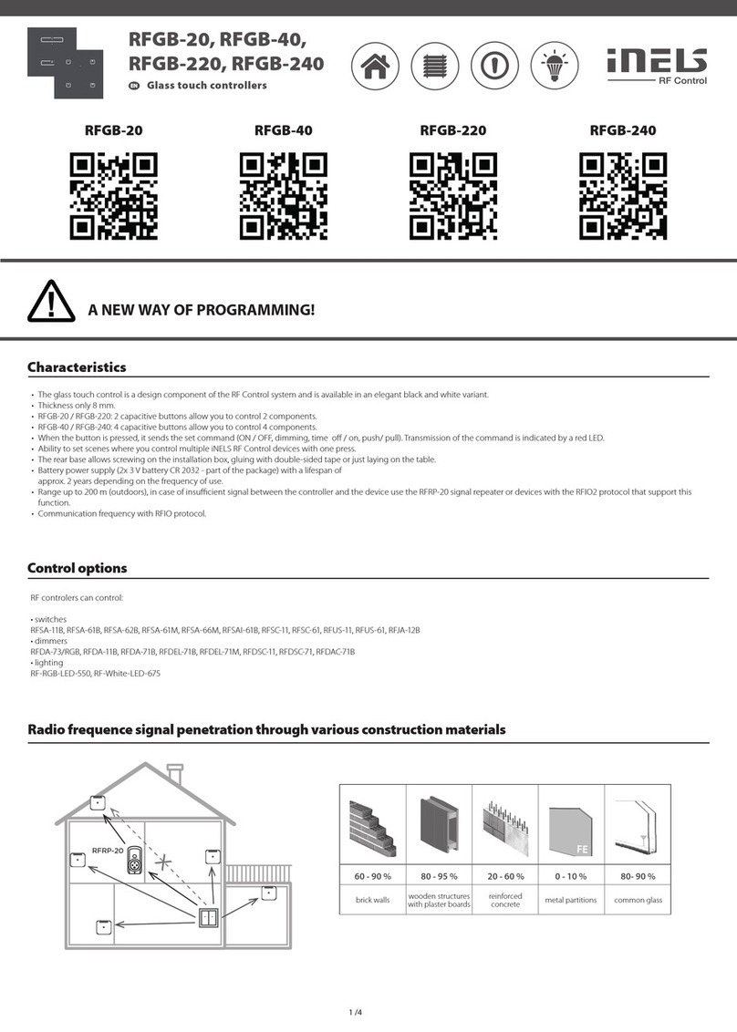 iNels RFGB-40 Manuel utilisateur