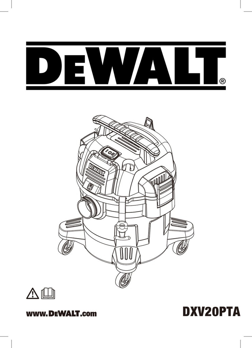 DeWalt DXV20PTA Manuel utilisateur