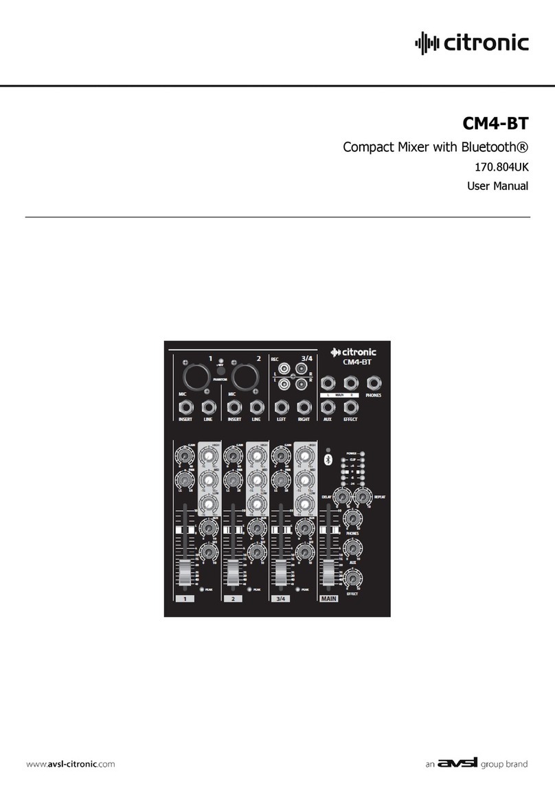 Citronic CM4-BT Manuel utilisateur