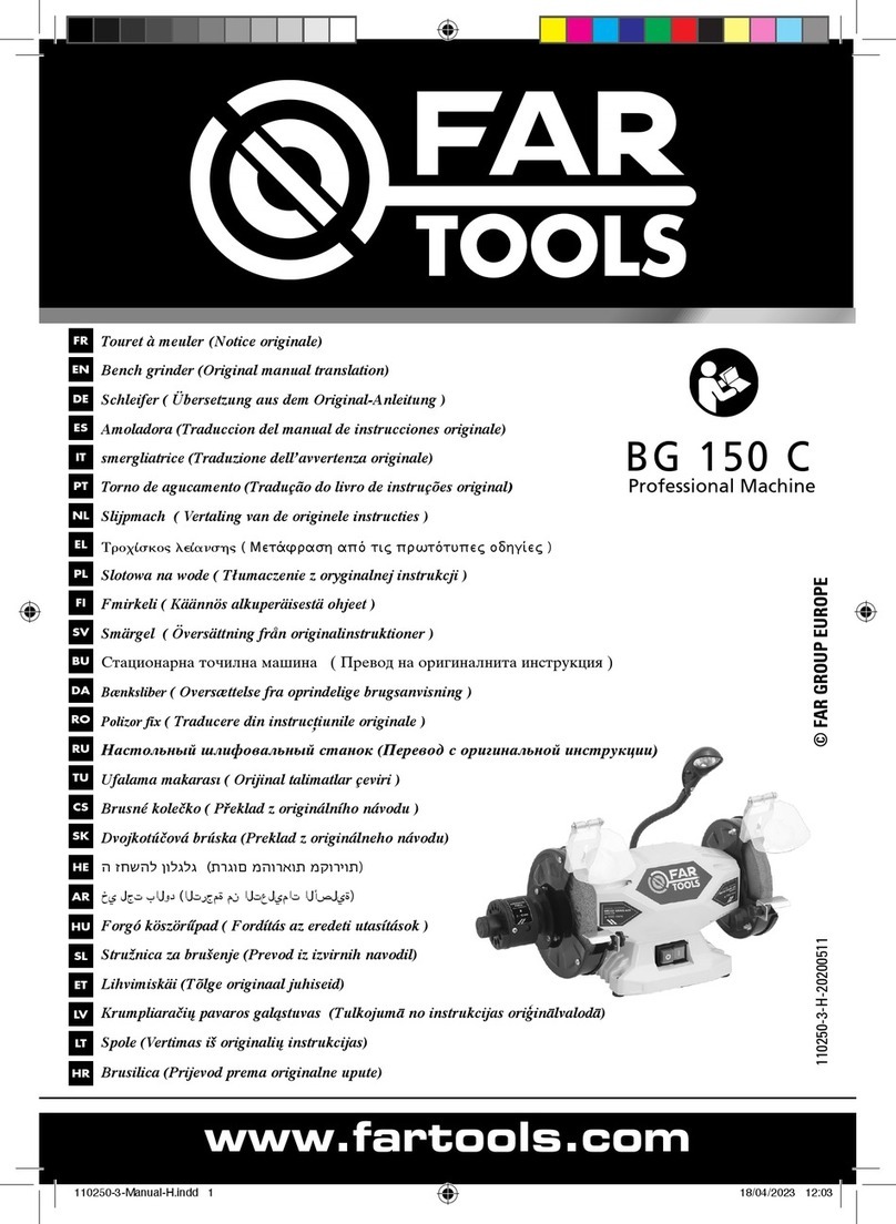 Far Tools BG 150 C Manuel d'utilisation et d'entretien Far Tools BG 150 C Manuel d'utilisation et d'entretien