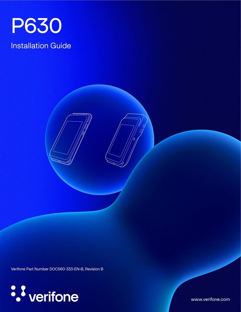 VeriFone P630 Manuel utilisateur