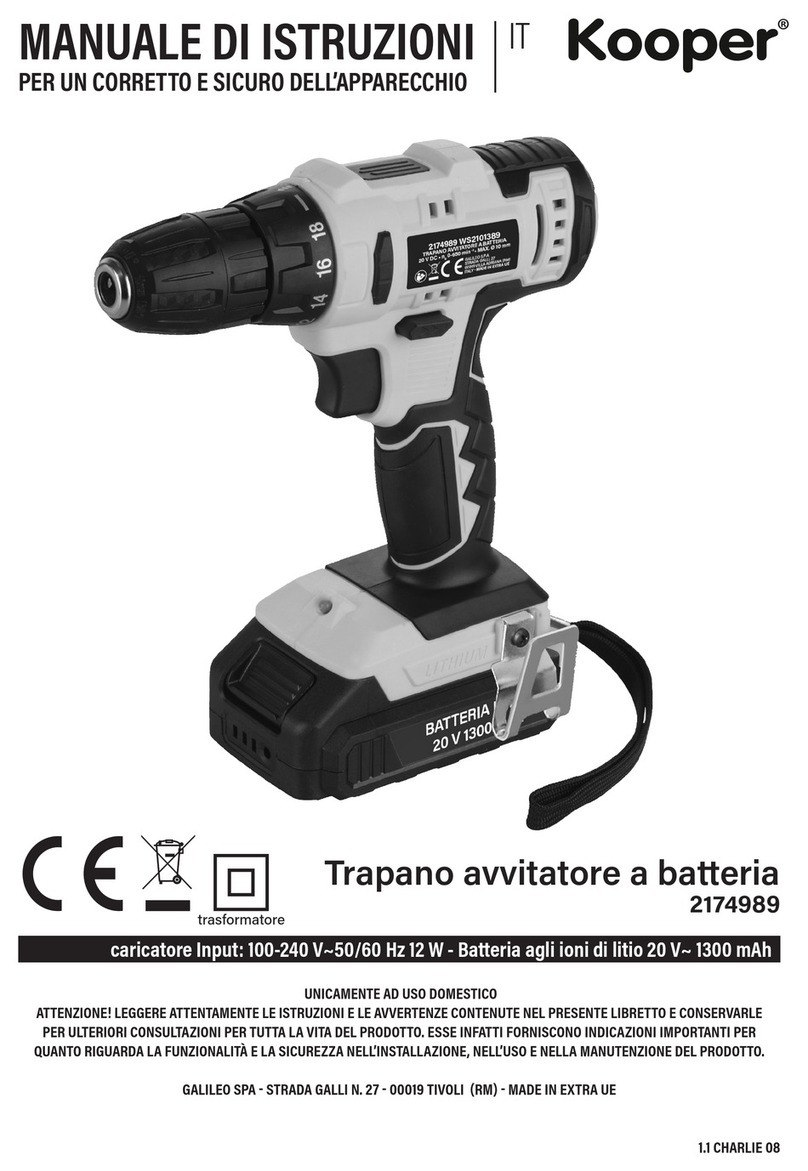 Kooper 2174989 Manuel utilisateur