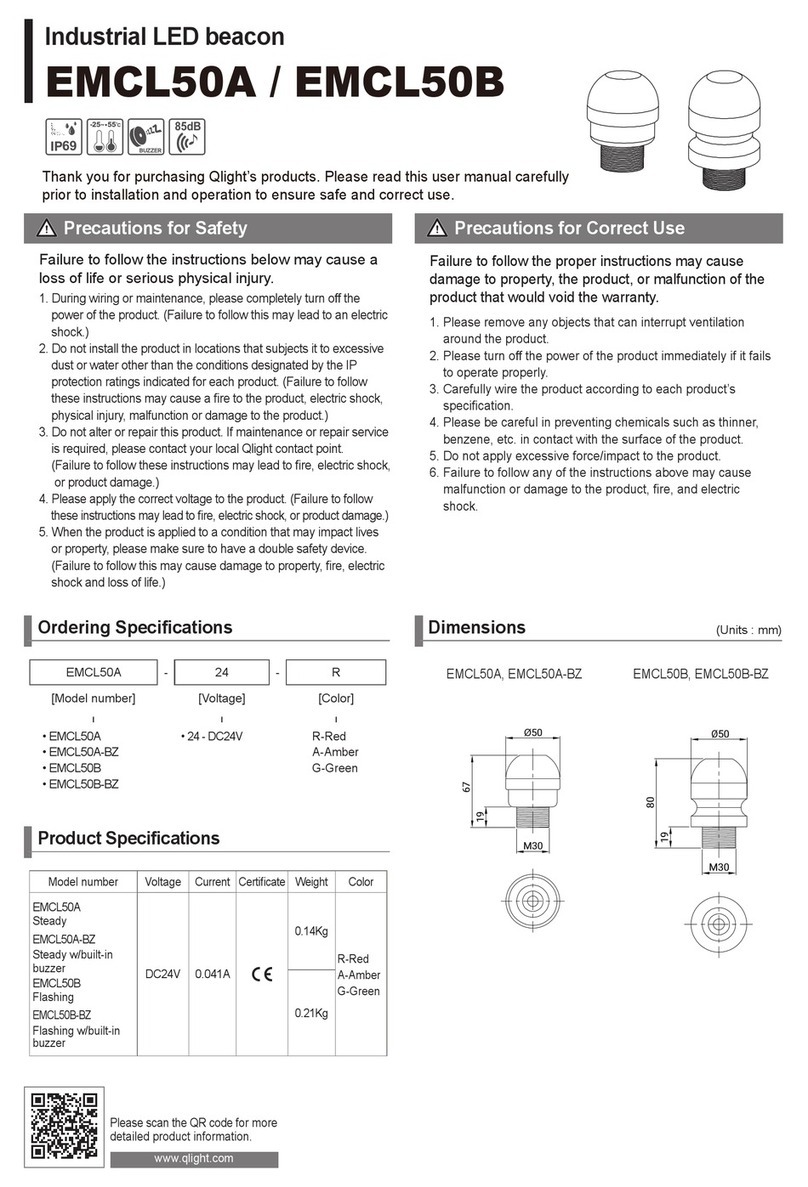 Qlight EMCL50A Manuel utilisateur