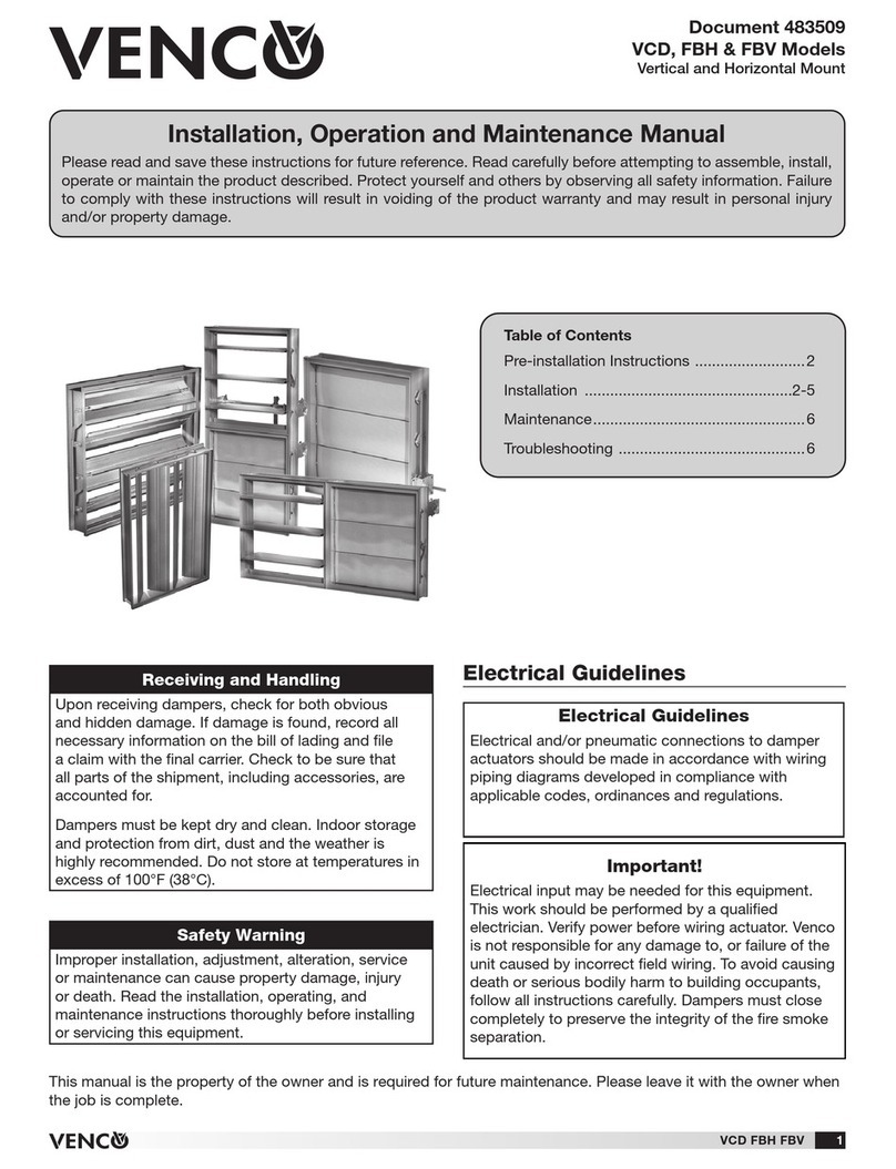 VENCO VCD Manuel utilisateur