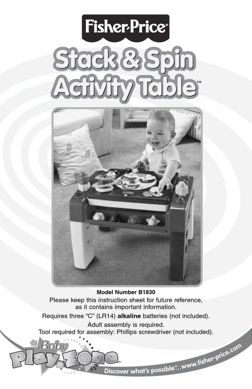 Fisher-Price Stack & Spin Activity Table B1830 Manuel utilisateur