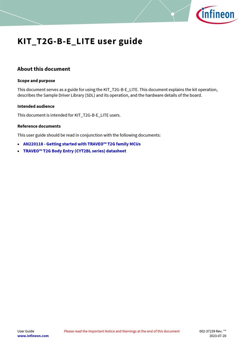 Infineon KIT T2G-B-E LITE Manuel utilisateur