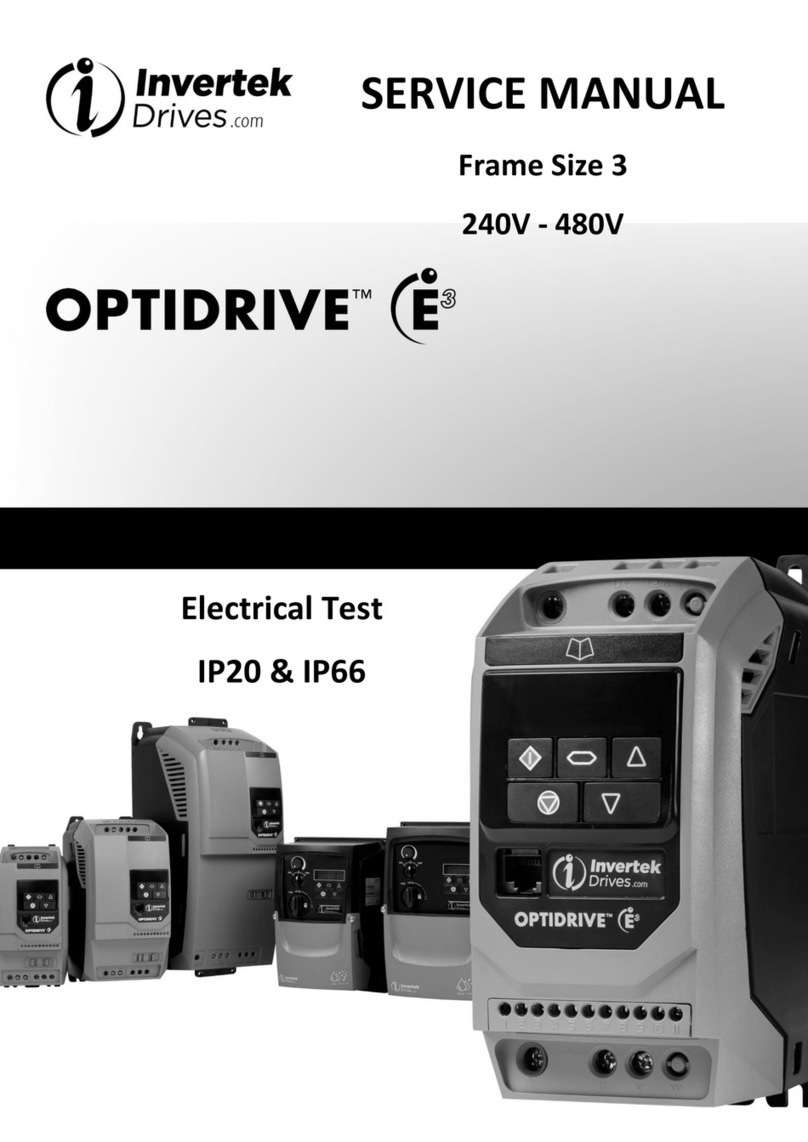 Invertek Drives OPTIDRIVE E3 Manuel utilisateur