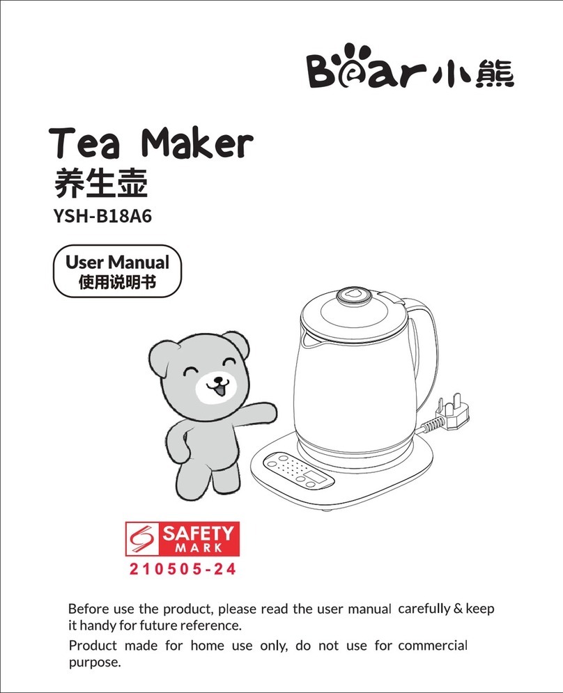 Bear YSH-B18A6 Manuel utilisateur