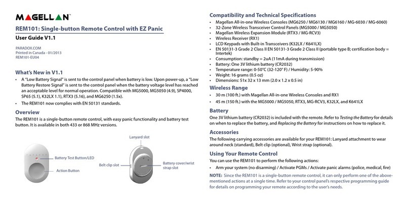 Magellan REM101 Manuel utilisateur